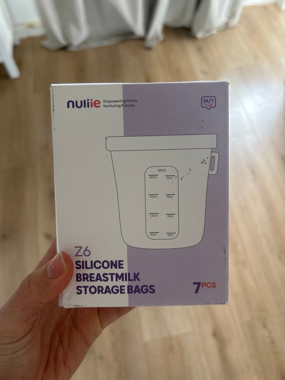 Nuliie Z6 Siliconen Moedermelk Bewaarzakjes - 7 Stuks, Ophalen, Overige merken, Bewaarbakje, Nieuw