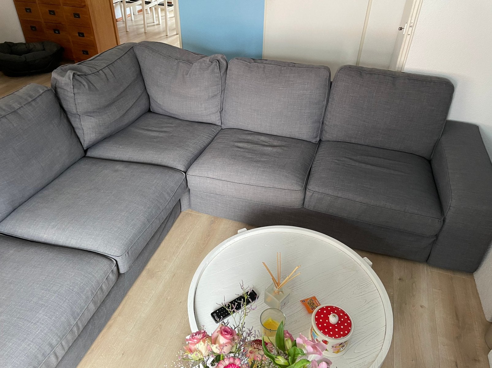 Kivik hoek bank van ikea gebruikt, Ophalen, Gebruikt