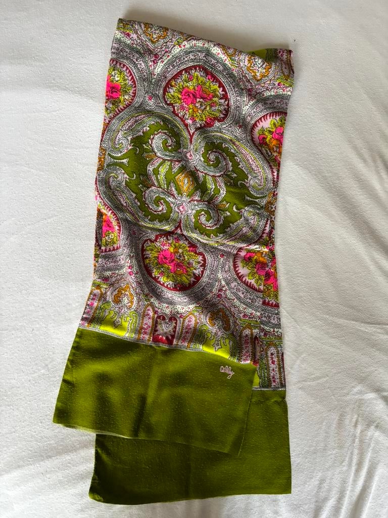 Oilily sjaal groen, Ophalen of Verzenden, Gedragen, Maat 38/40 (M), Sjaal