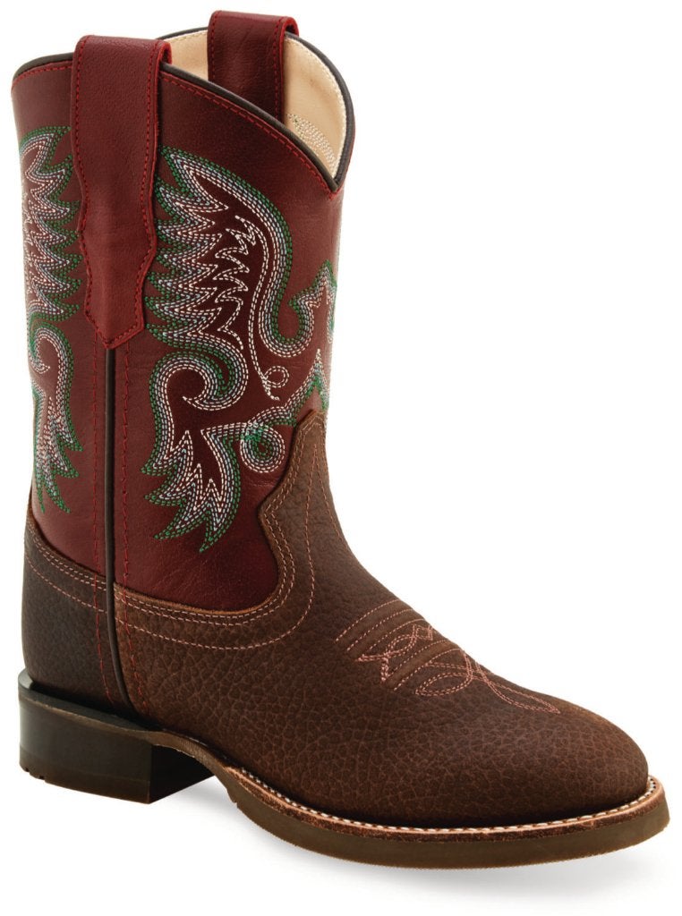 Kinder western cowboy laarzen echt leder rood bruin, Jongen of Meisje, Schoenen, Nieuw, Ophalen of Verzenden