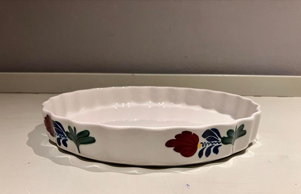 Parafour Boerenbont Ovenschaal - Boch - 26 cm, Gebruikt, Keramiek, Ophalen of Verzenden, Schaal of Schalen