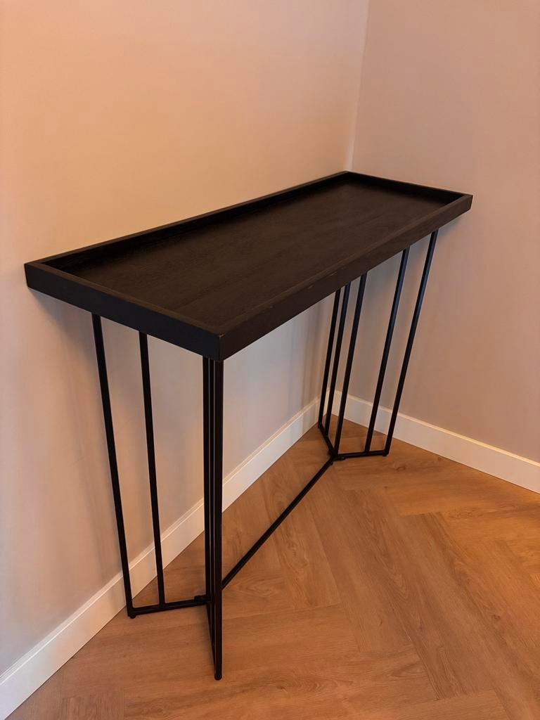 Zwarte wandtafel van mangohout van Westwood, Ophalen, 50 tot 100 cm, Zo goed als nieuw, 25 tot 50 cm