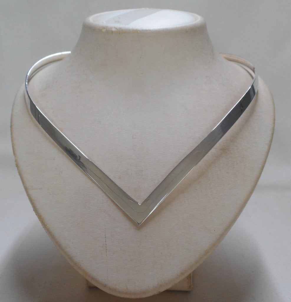 Zilveren vintage V spang nr.1595, Verzenden, Zo goed als nieuw, Zilver, Zilver