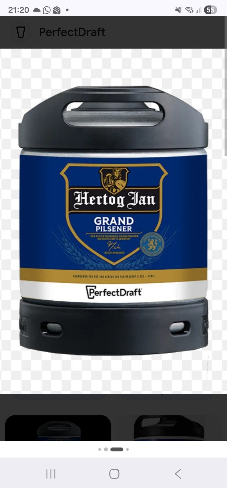 gezocht Leeg Hertog Jan Grand Pilsener PerfectDraft vaatje, Ophalen of Verzenden, Flesje(s), Hertog Jan