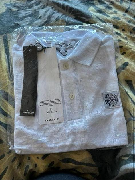 Kinderpolo tshirt stoneisland, Ophalen, Nieuw, Zwart, Overige halswijdtes