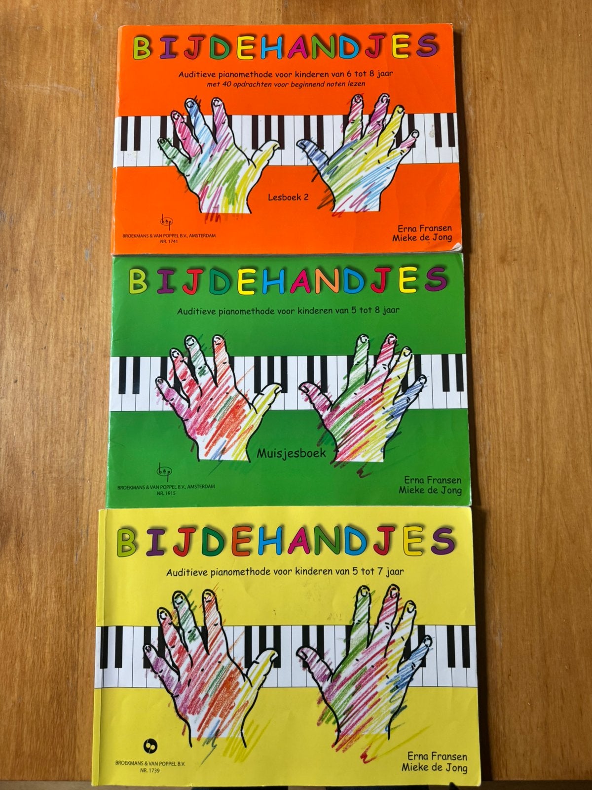 Bijdehandjes auditieve pianomethode, Ophalen of Verzenden, Gebruikt, Les of Cursus