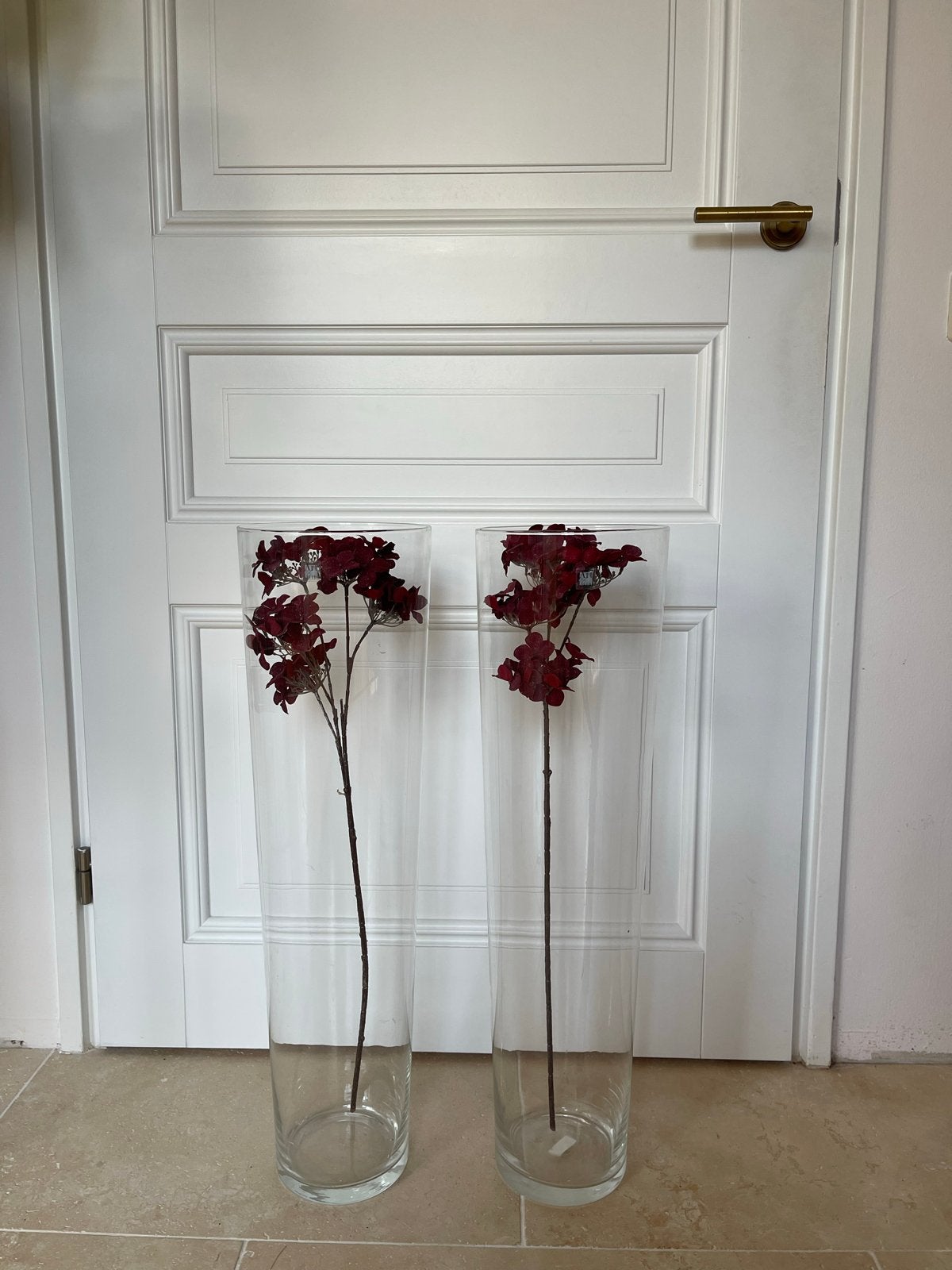 Glazen vazen Art of Living - 70 cm hoog, Ophalen, Gebruikt, Transparant, Glas