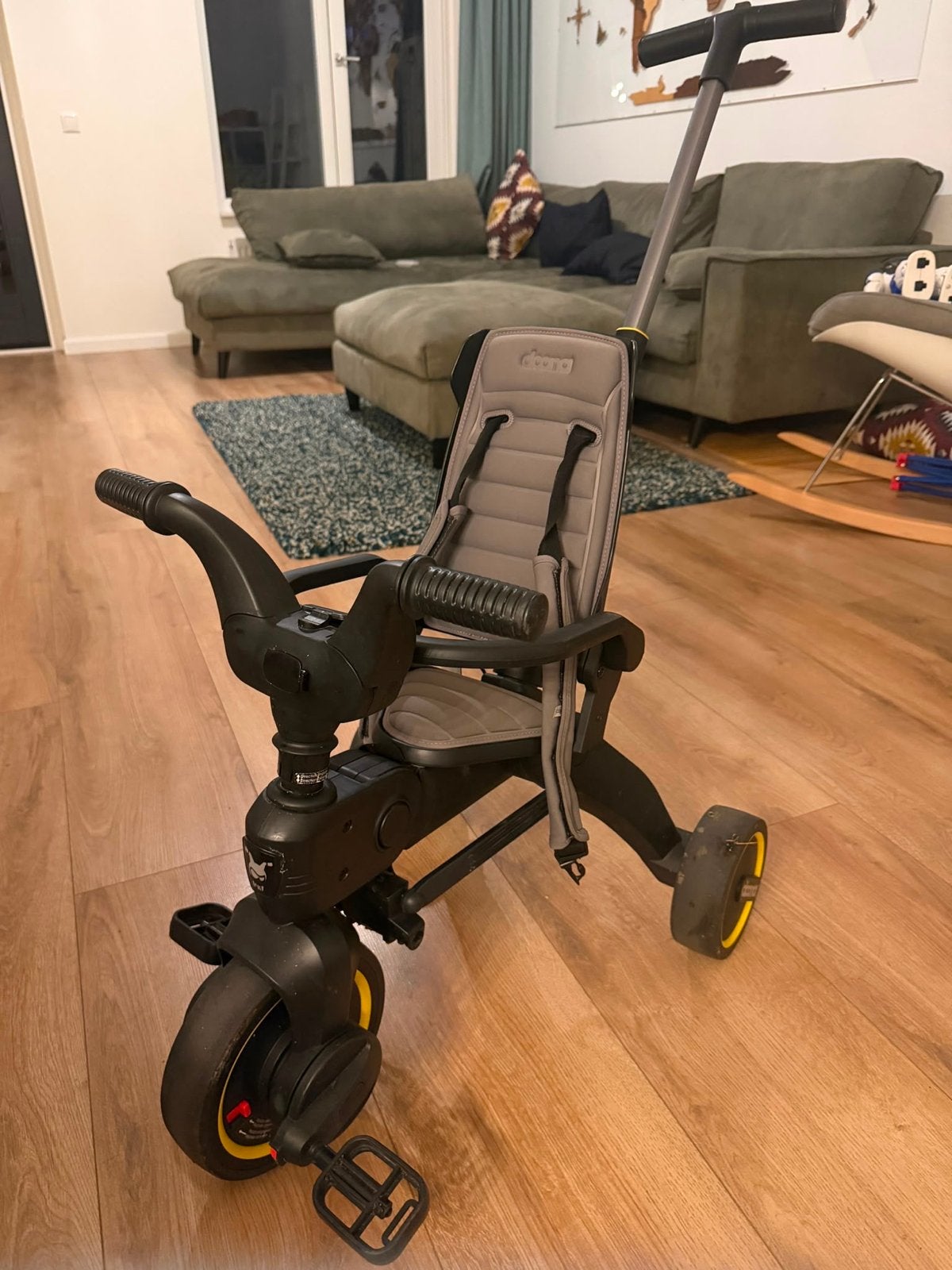 Doona Liki Trike S3 kinderfiets/driewieler, Ophalen, Zo goed als nieuw, Terugtraprem, Duwstang