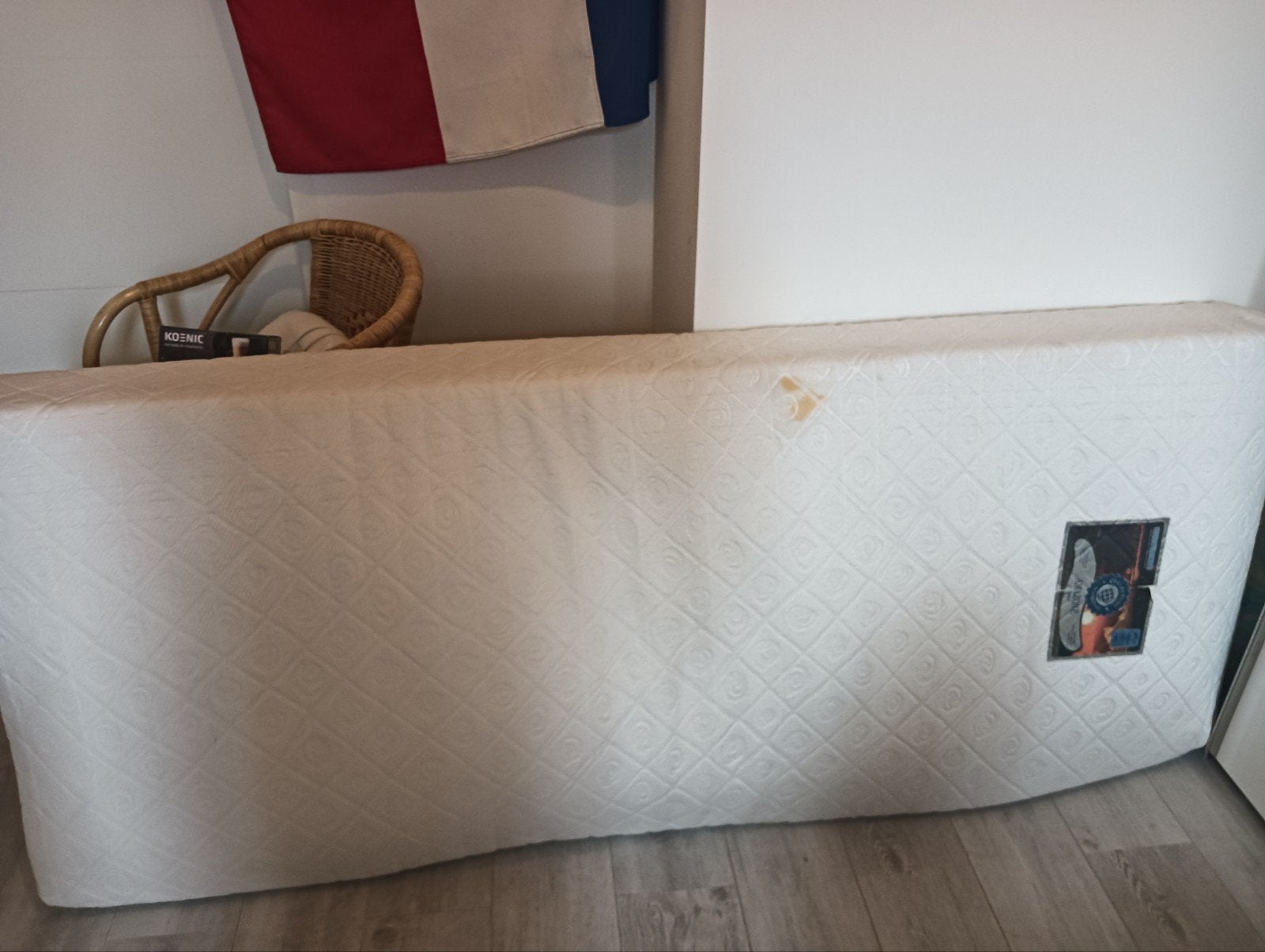 Gebruikt pocketveren matras 90x200 - Gratis af te halen, Ophalen, Gebruikt, 90 cm, Eenpersoons