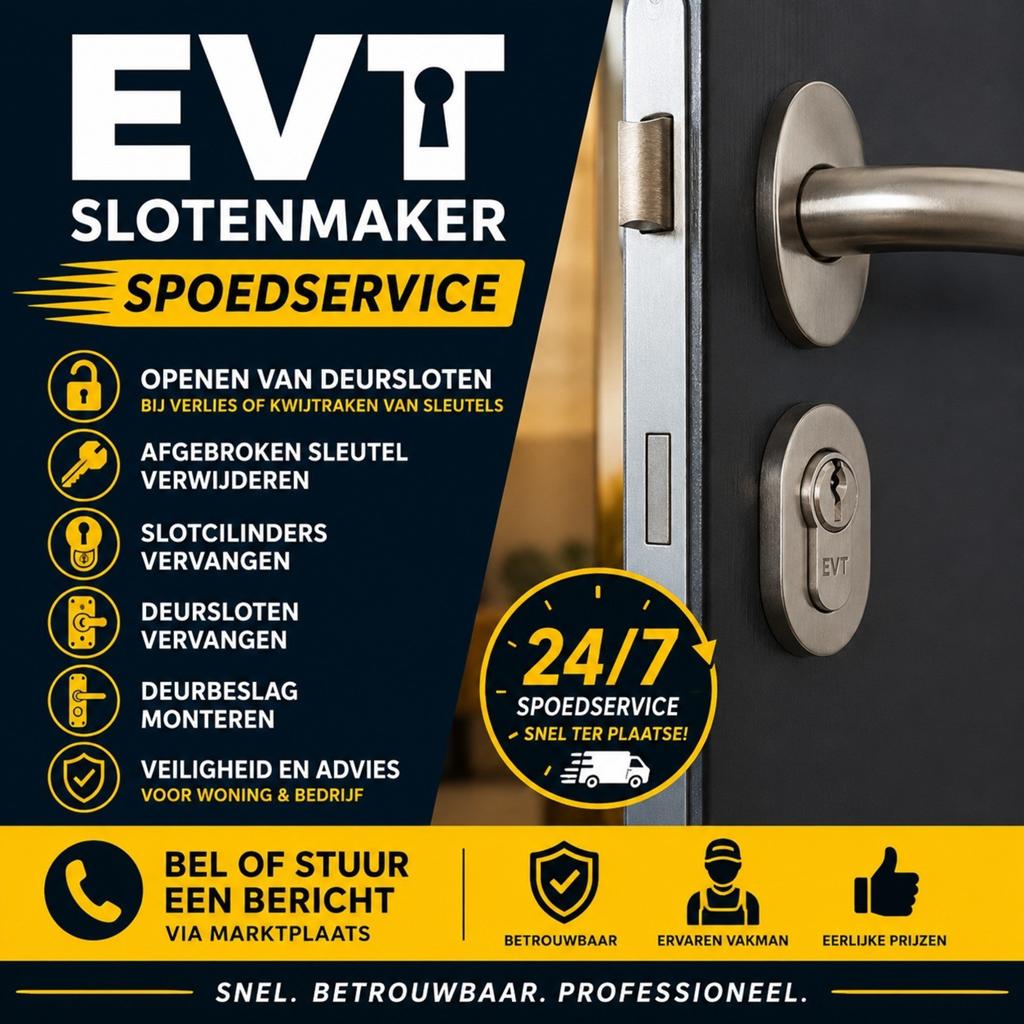 Betrouwbare Slotenservice – Snel en Vakkundig Geholpen, Diensten en Vakmensen, Reparatie en Onderhoud | Sloten
