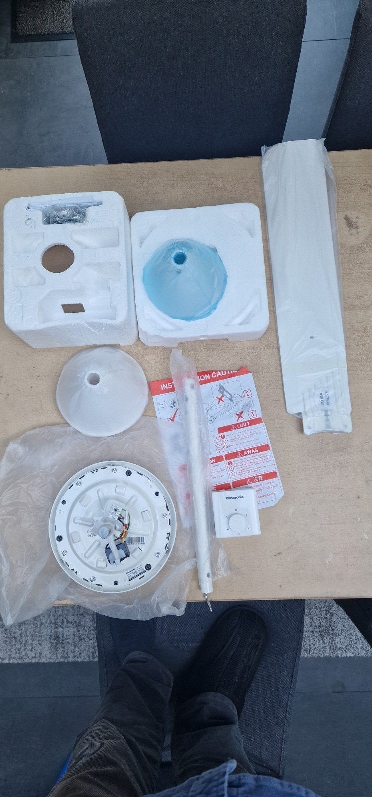 Ceiling fan 140cm Panasonic, Ophalen, Ventilator met afstandsbediening, Nieuw, Plafondventilator