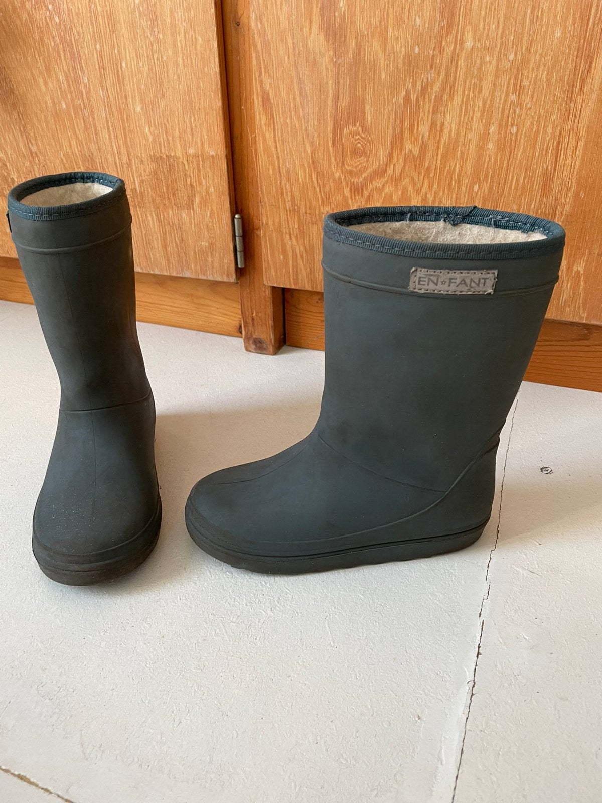 Regenlaarsjes Enfant maat 28/29 gevoerd, Ophalen, Gebruikt, Jongen of Meisje, Laarzen