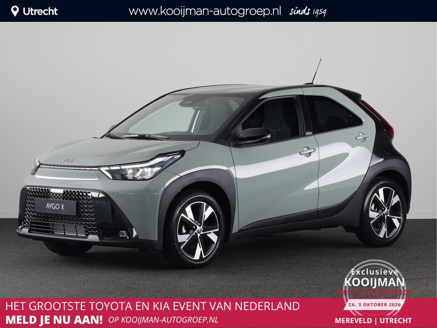 Toyota Aygo X Hybrid 115 pulse € 1500 inruilpremie, Snel l, Auto's, Dealer onderhouden, Stof, Gebruikt, Euro 6