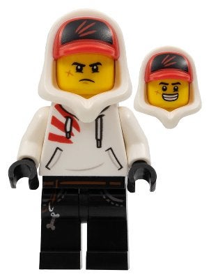 LEGO Hidden Side hs004 Jack Davids - White Hoodie with Cap a, Gebruikt, Overige thema's, Lego, Ophalen of Verzenden
