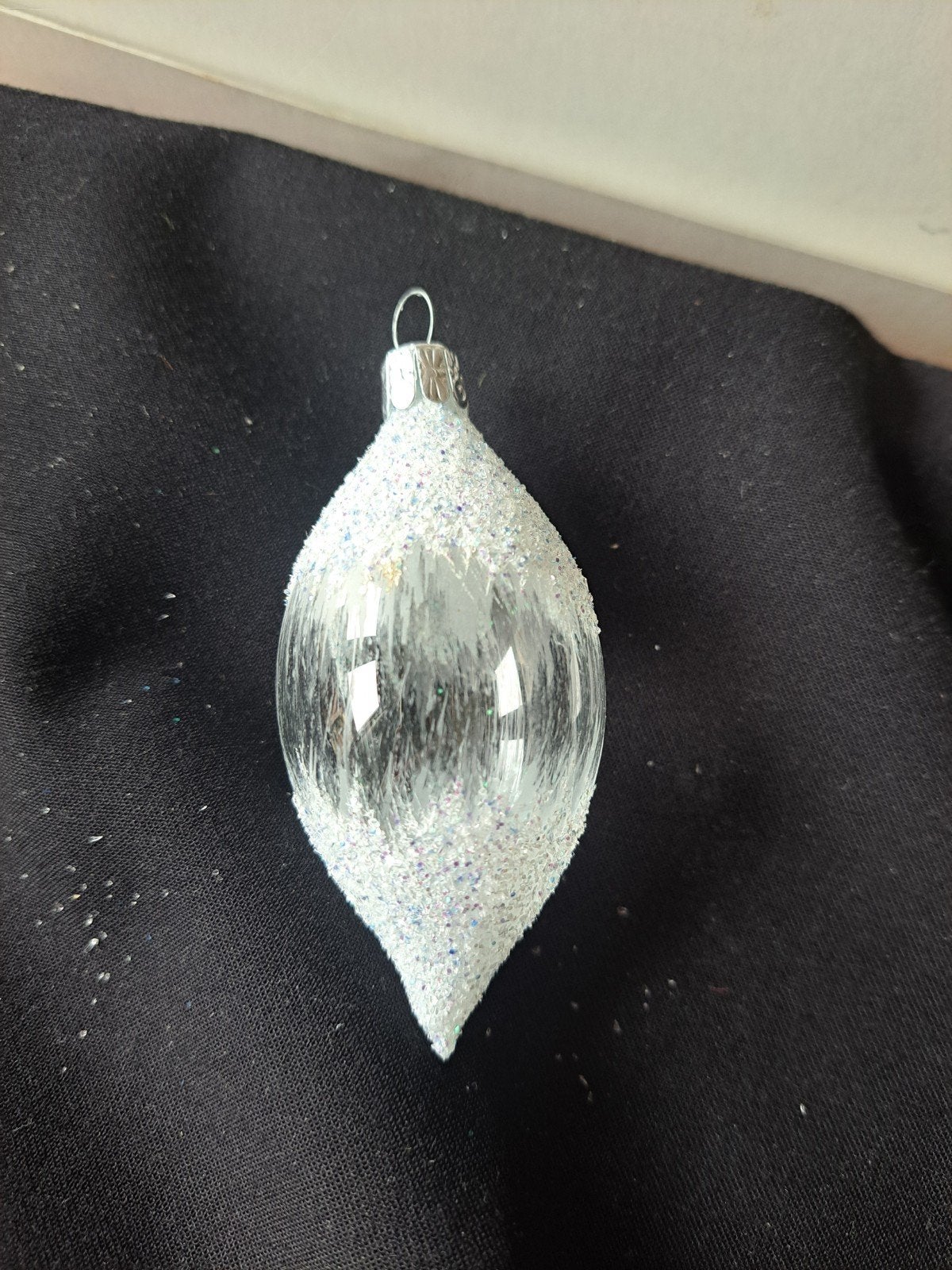 kerstbal pegel met sneeuw, Ophalen of Verzenden