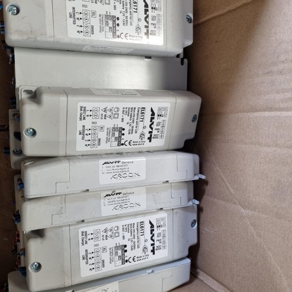 15X ALVIT LED DRIVER TRAFO EL6171 230-12-24-45-57V, Ophalen of Verzenden, Gebruikt