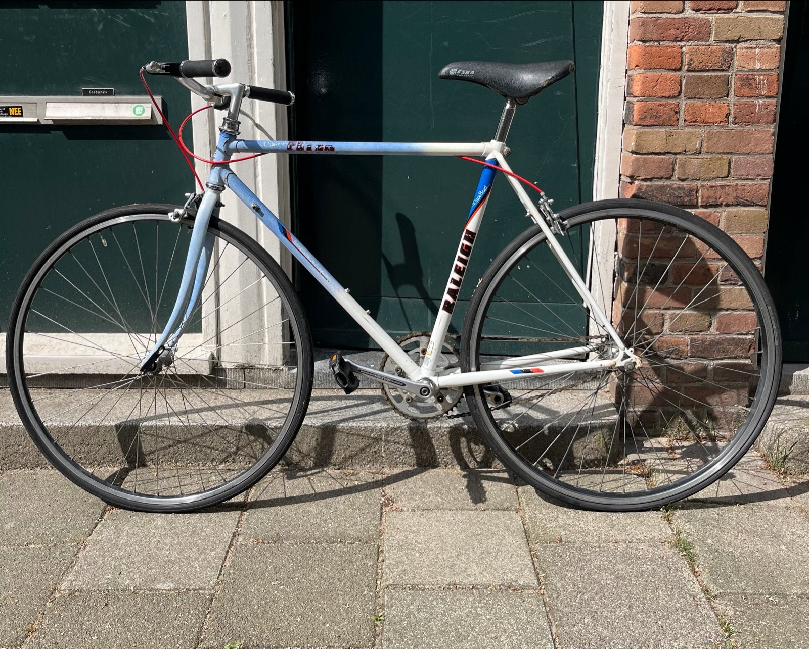 Vintage race fiets - Raleigh Flyer, Fietsen en Brommers, Gebruikt, Velgrem, Ophalen, Overige merken