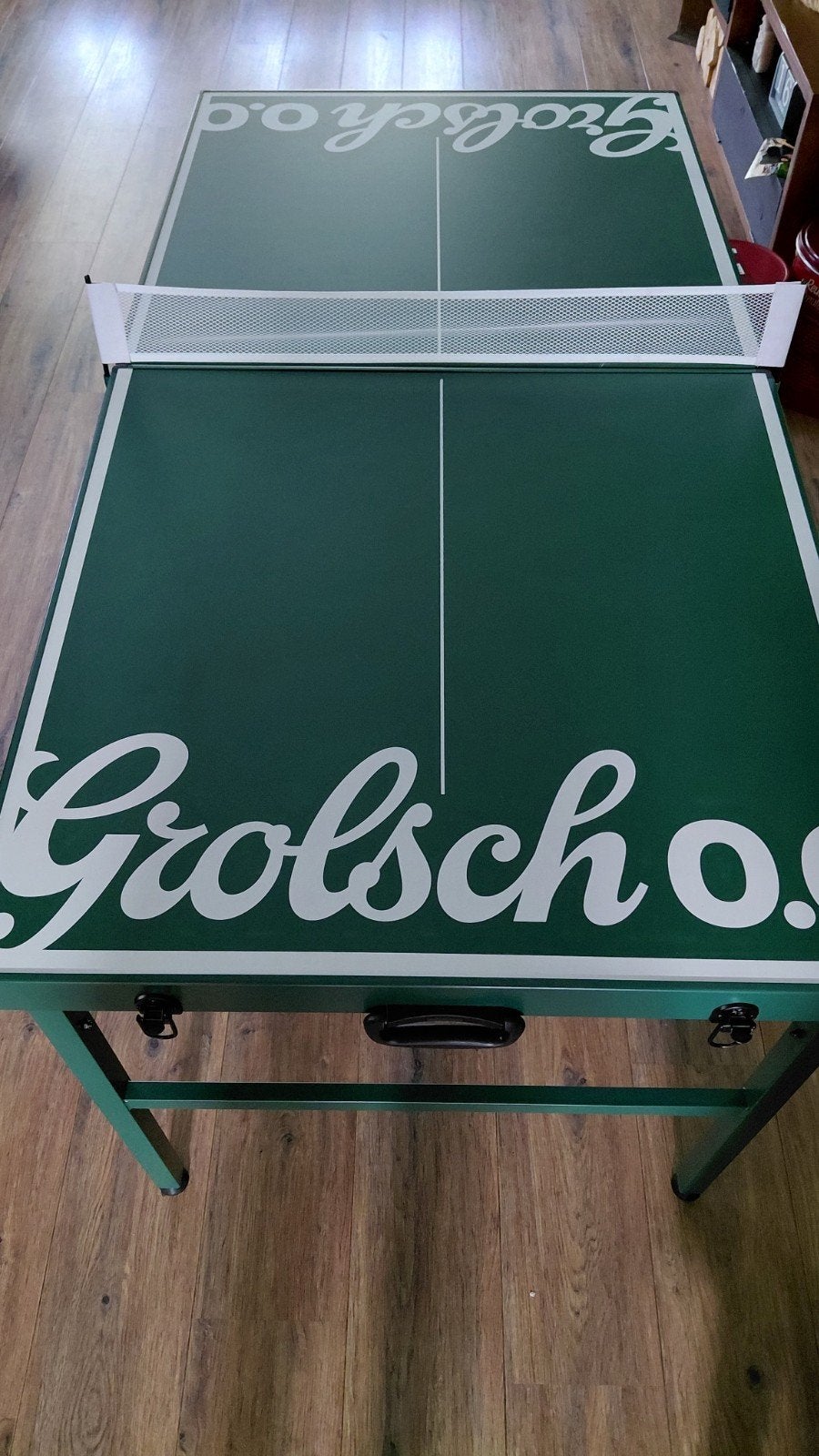 Grolsch mini Ping/Pong  tafel tennis tafel., Ophalen, Nieuw, Tafel Indoor, Inklapbaar