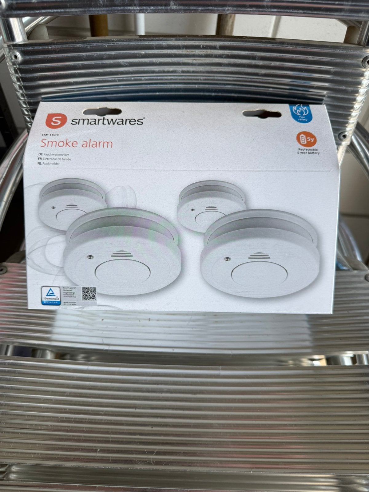 Partijverkoop - Rookmelders 4 stuks in 1 doos, Ophalen, Nieuw, Detector, Sensor of Melder, Rook
