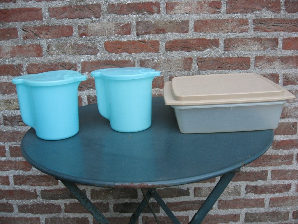 tupperware: vintage kan/melkkan, vintage bewaardoos, Verzenden, Gebruikt, Beker of Kan