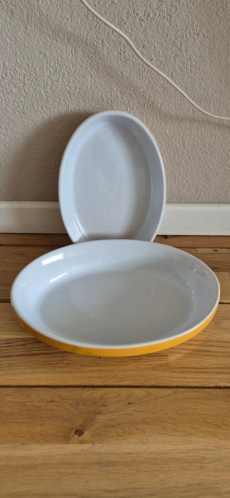 2 Ovenschalen van Hema - Zo goed als nieuw, Ophalen, Zo goed als nieuw, Aardewerk, Kom(men)