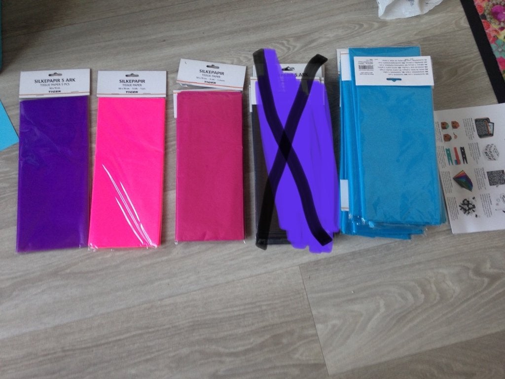 Vloeipapier set, Hobby en Vrije tijd, Overige thema's, Nieuw, Meerkleurig, Ophalen of Verzenden