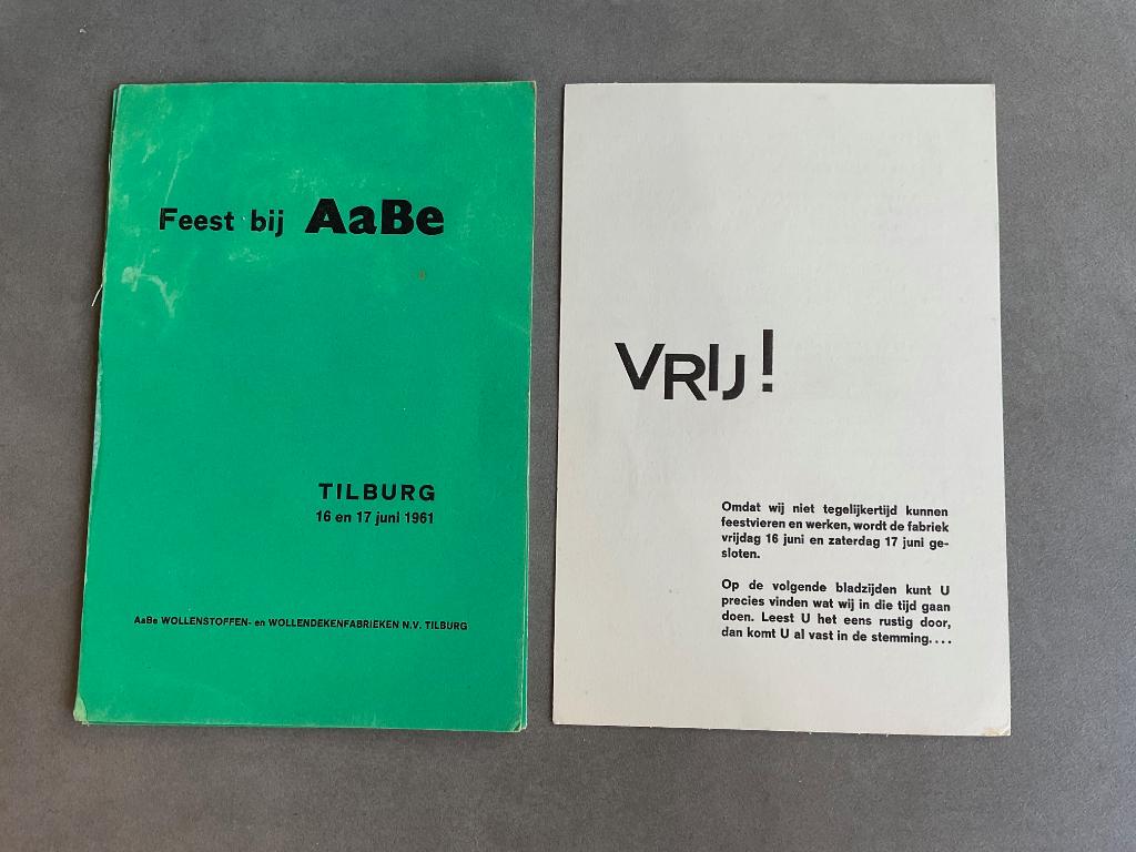Feest bij Aabe 1961 programmaboekje, Verzamelen, Ophalen of Verzenden, Gebruikt, Gebruiksvoorwerp