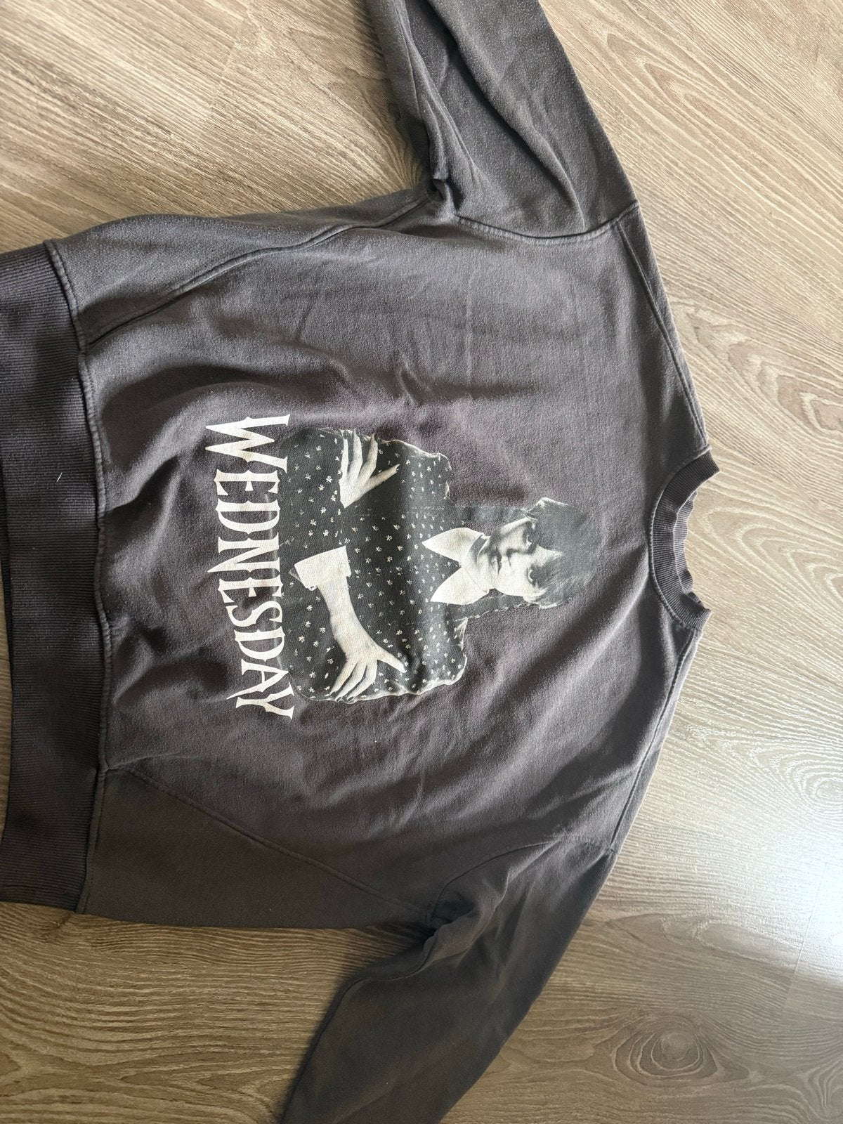 Wednesday Addams sweater maat S, Ophalen of Verzenden, Gedragen, Maat 36 (S), Zwart
