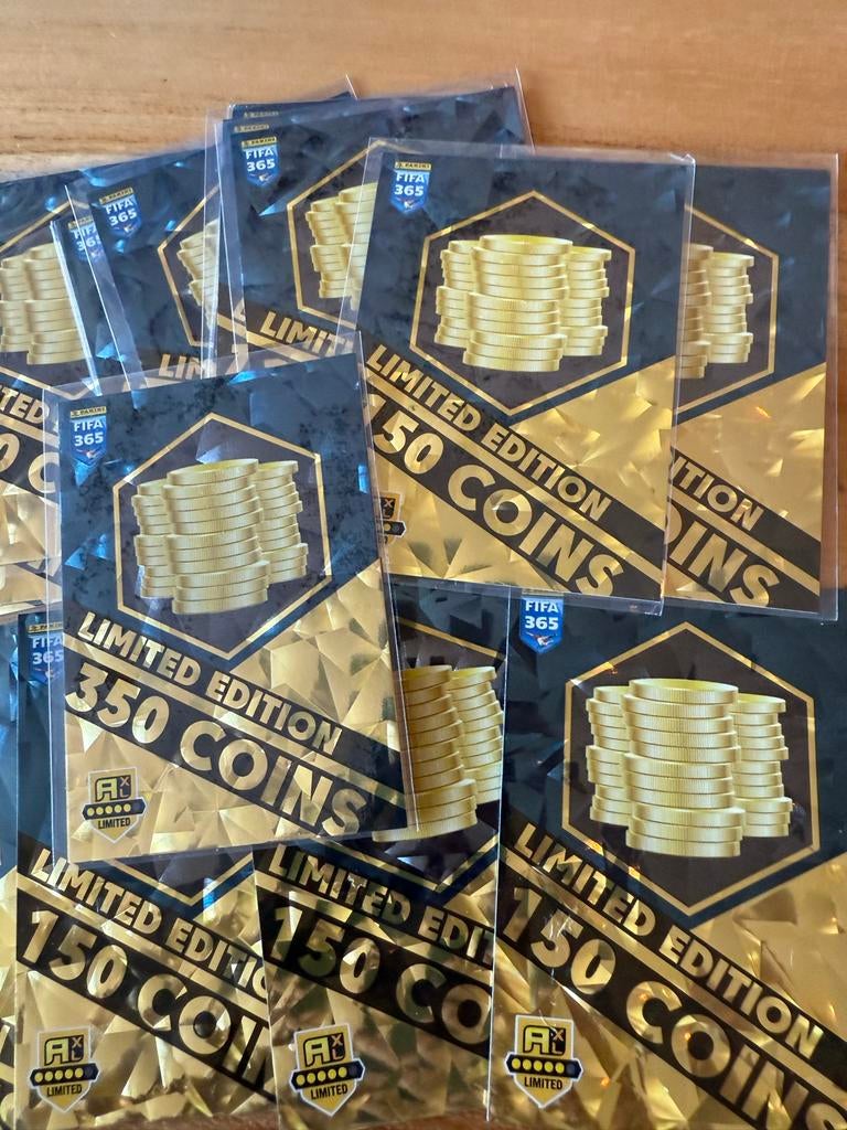 15x FIFA 365 Limited Edition 150/350 Coins Plaatjes, Ophalen of Verzenden, Nieuw, Meerdere plaatjes