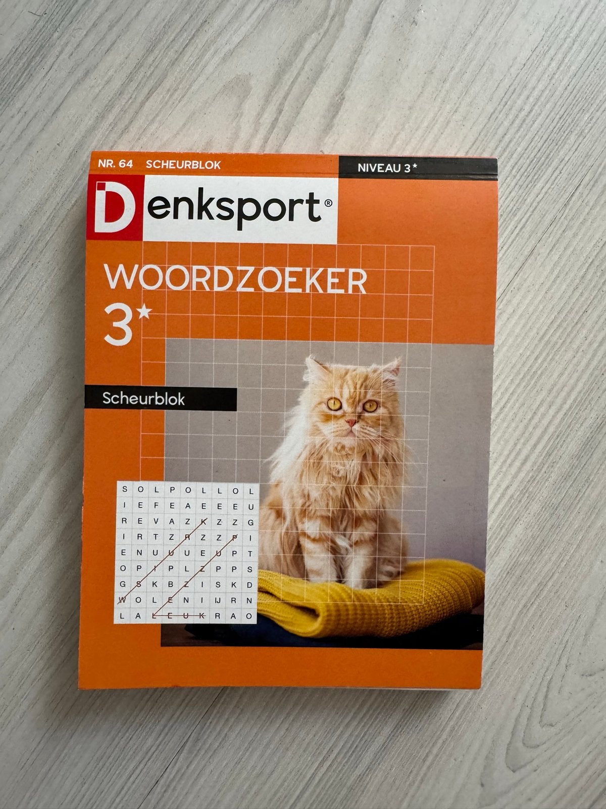 Denksport Woordzoeker Scheurblok Niveau 3*, Ophalen, Gebruikt, Puzzelboek