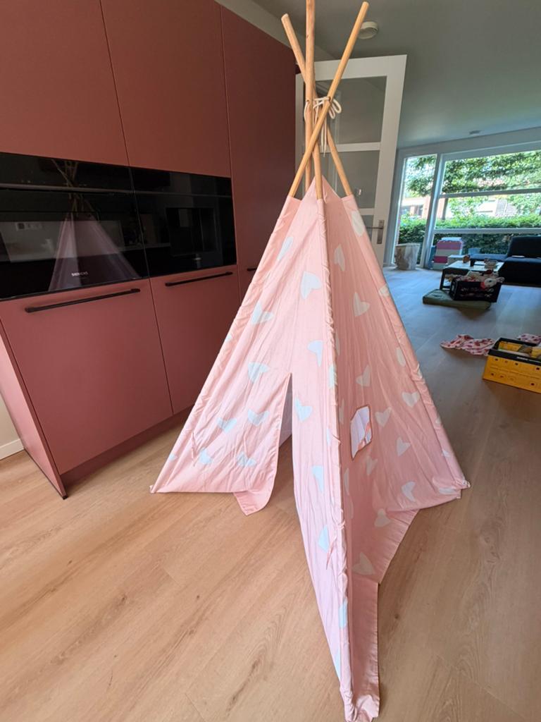 Roze tipi tent, Ophalen, Gebruikt, Overige materialen