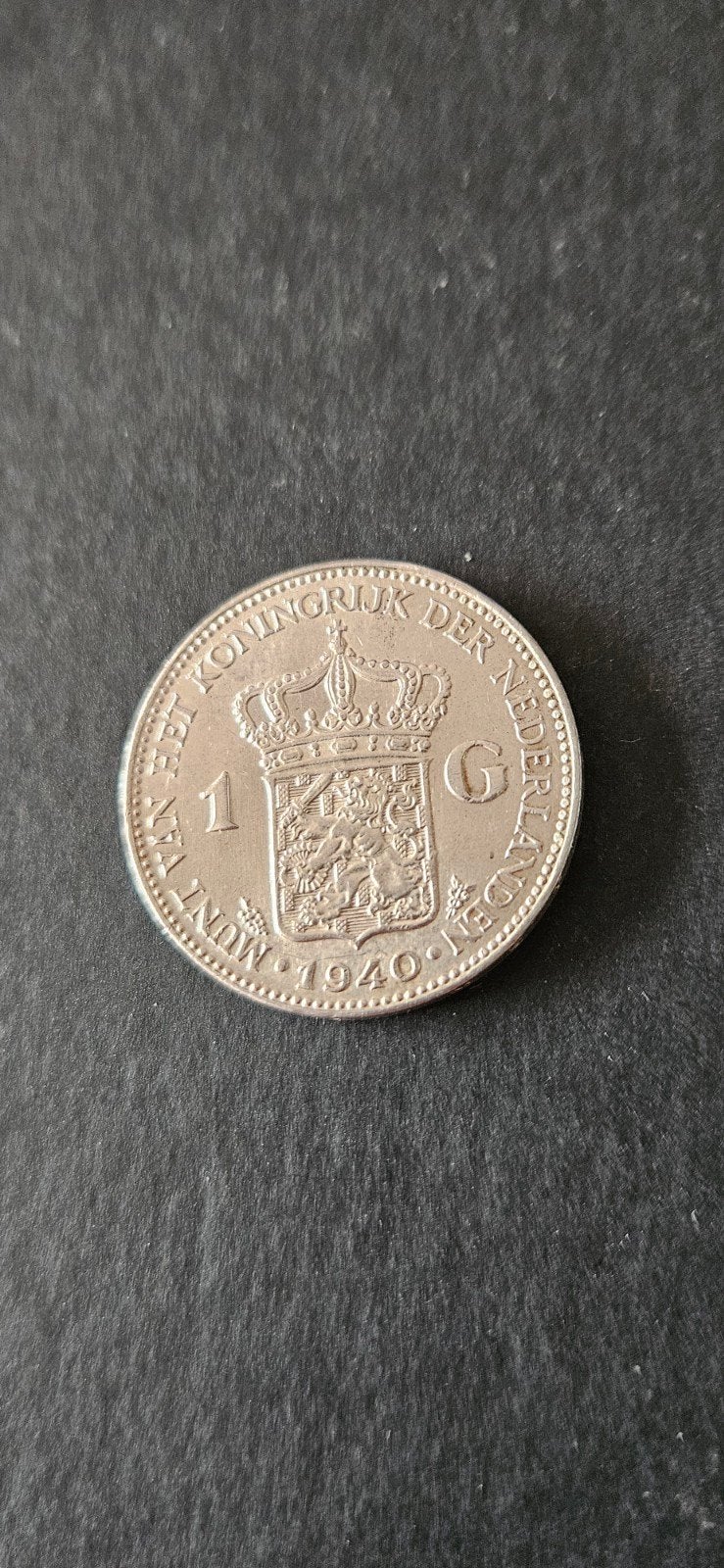 zilveren gulden 1940 wilhelmina prachtig + tot FDC, Postzegels en Munten, Munten | Nederland, Ophalen of Verzenden, Koningin Wilhelmina