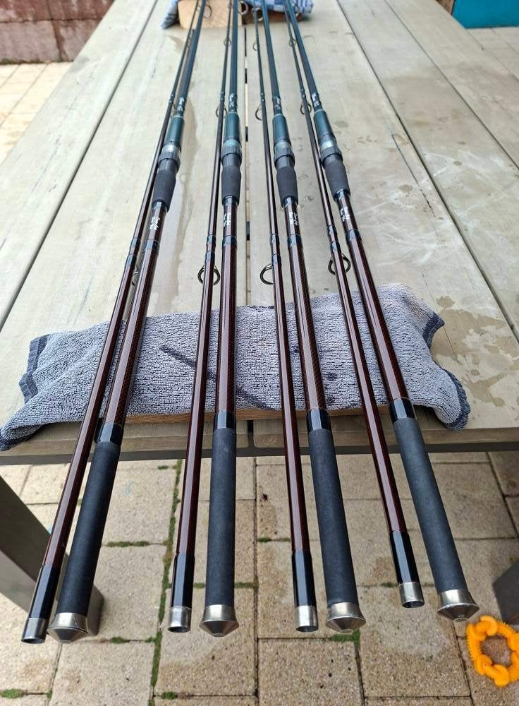 alan danau bionic fiber carp hengels, Watersport en Boten, Hengelsport | Karpervissen, Ophalen, Zo goed als nieuw, Complete set