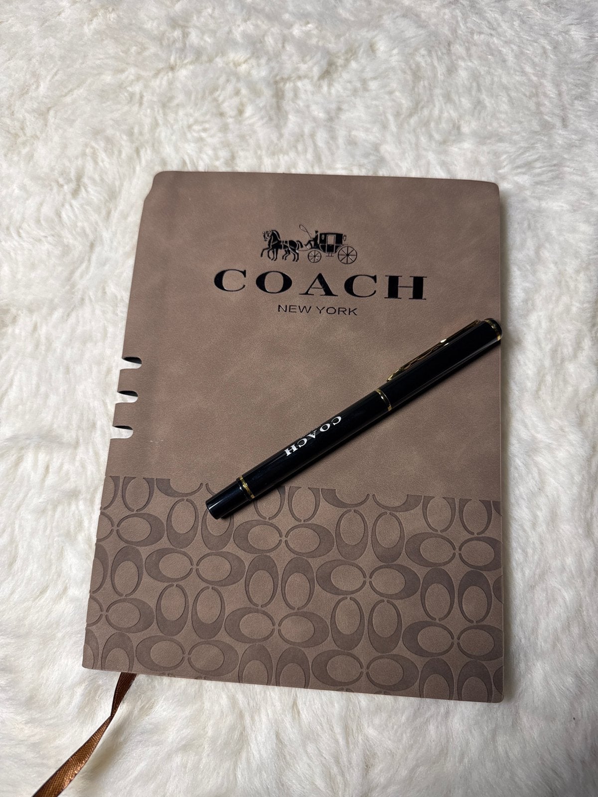Coach New York Notitieboek / Agenda + Pen – Luxe Uitvoering, Ophalen of Verzenden, Nieuw