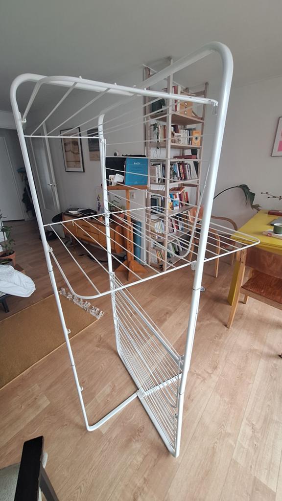 Wit inklapbaar wasrek / droogtoren ikea, Ophalen of Verzenden, Gebruikt