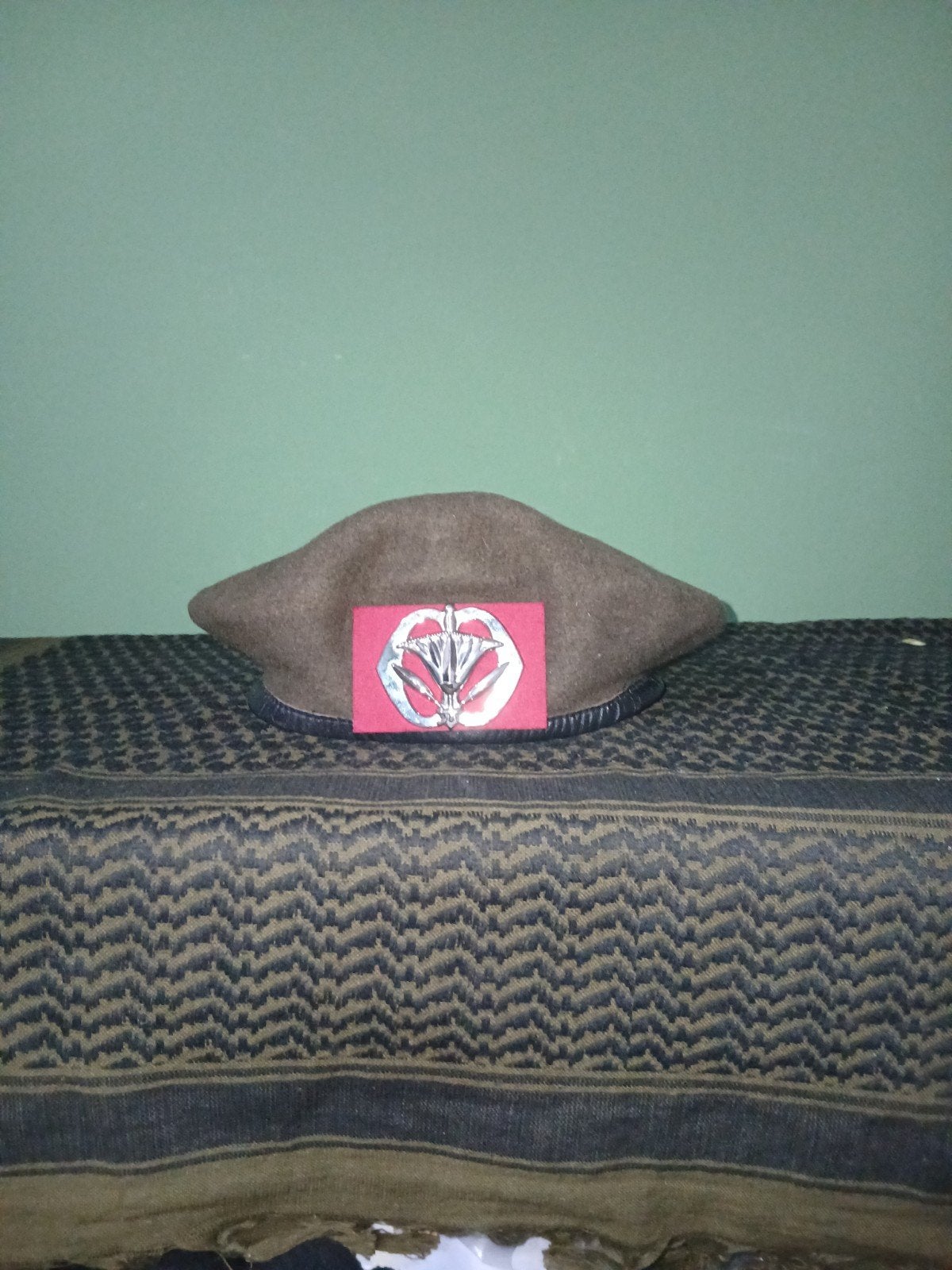 Baret leger 1980, Ophalen of Verzenden, Landmacht, Nederland, Helm of Baret