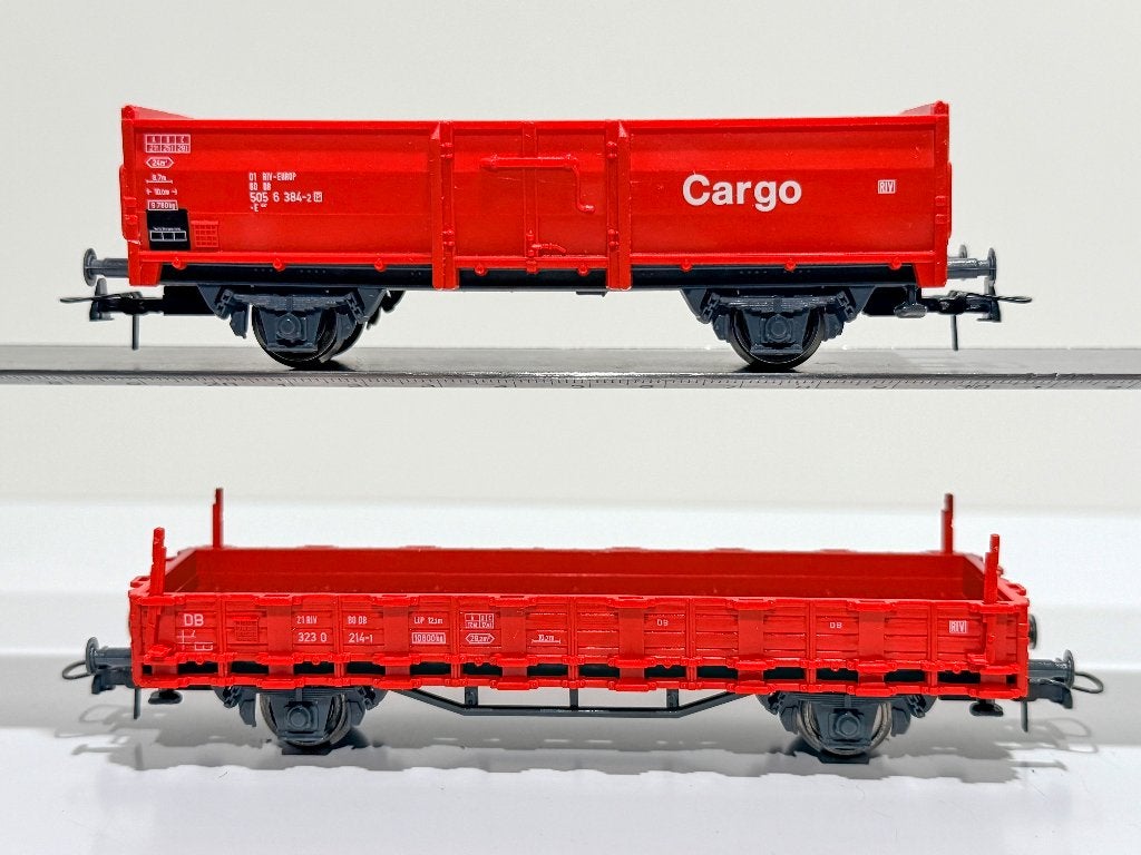 ROCO: set van 2 open bak goederenwagons voor H0-spoor, Hobby en Vrije tijd, Modeltreinen | H0, Ophalen, Gelijkstroom, Wagon, Zo goed als nieuw