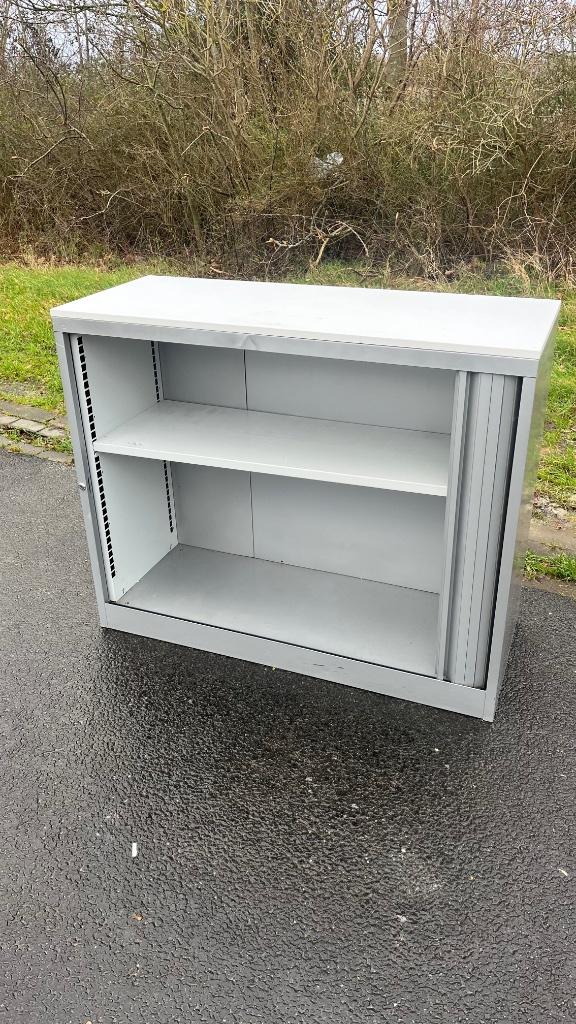 Roldeurkast archiefkast dossierkast stalenkast, Ophalen, Gebruikt, 100 tot 150 cm, 100 tot 150 cm