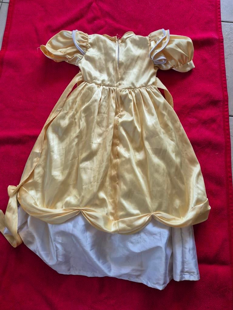 Disney jurk belle en het beest verkleedjurk kindermaat 5, Ophalen of Verzenden