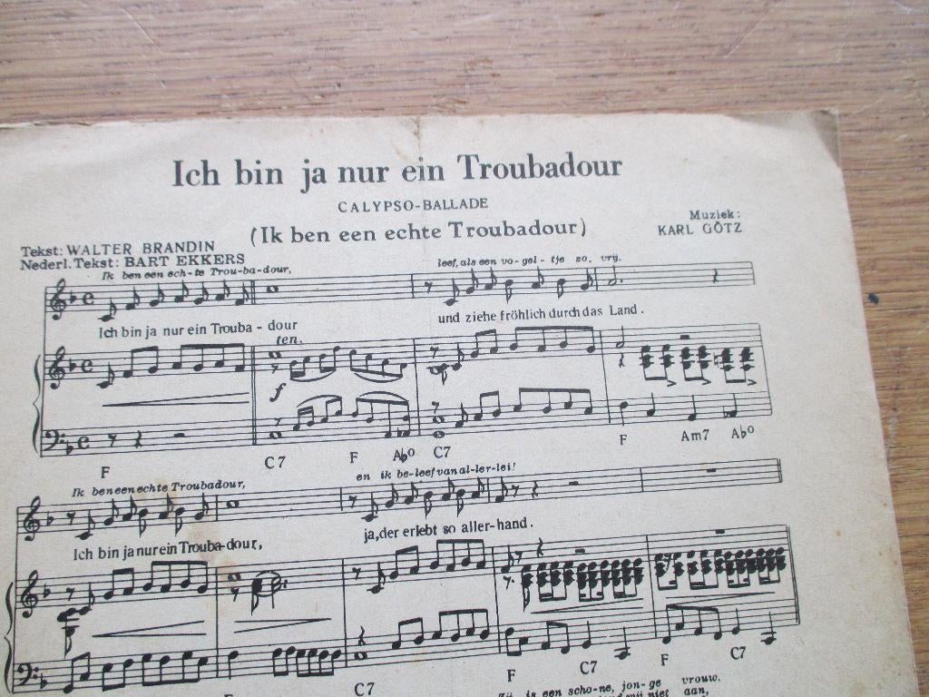 ALL I DO IS DREAM OF YOU + ICH BIN JA NUR EIN TROUBADOUR, Muziek en Instrumenten, Gebruikt, Ophalen of Verzenden, Artiest of Componist