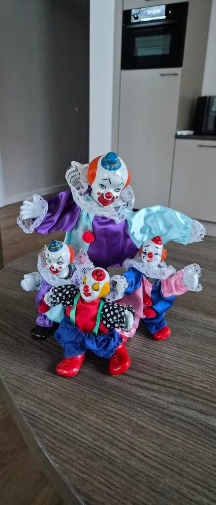 Verschillende vintage items clowns popjes eierdopjes ect, Antiek en Kunst, Ophalen of Verzenden