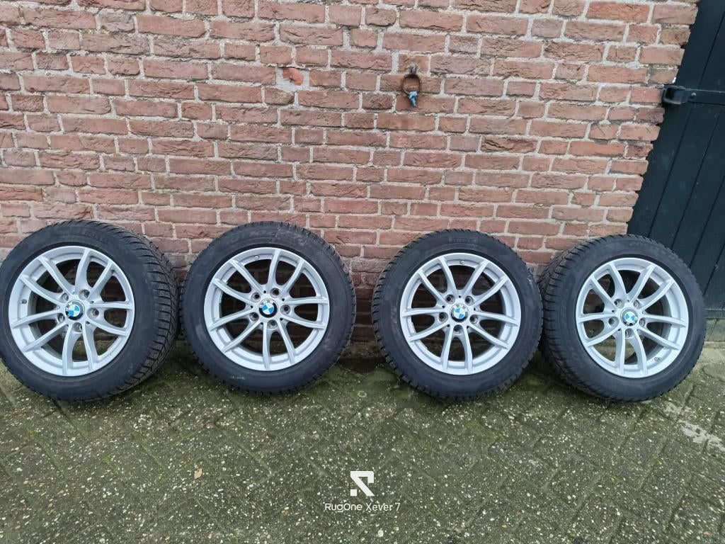 Winterbanden + Velgen Bmw, Auto-onderdelen, Banden en Velgen, Ophalen, Gebruikt, 16 inch, Banden en Velgen