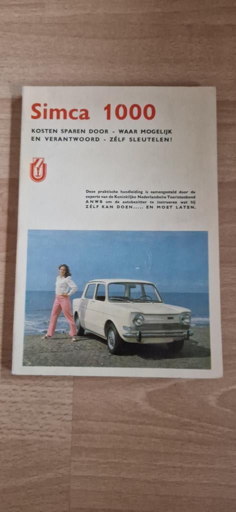 Werkplaatshandboek Simca 1100 - Zeer Goede Staat, Ophalen of Verzenden