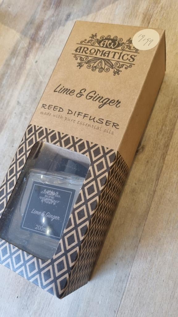 Geur diffuser - Lime & Ginger, Overige materialen, Ophalen of Verzenden, Kaars, Bruin