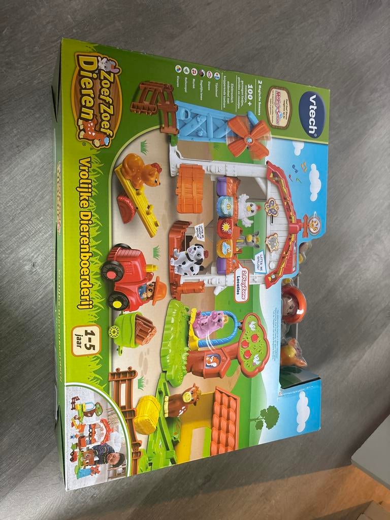 VTech Zoef Zoef Dieren Vrolijke Dierenboerderij - Nieuw in d, Ophalen of Verzenden, Nieuw, Overige typen, Met licht