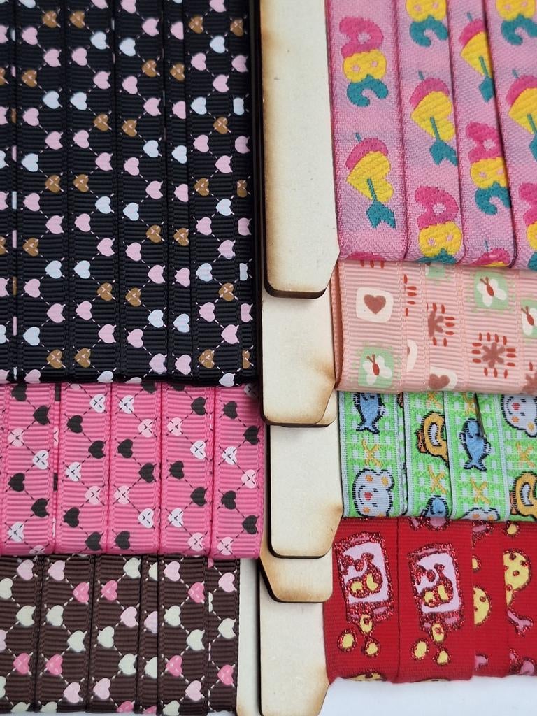 Set van 7x linten, Ophalen of Verzenden, Nieuw, Lint, Band of Elastiek