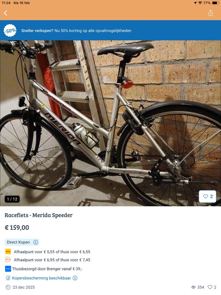 Merida Speeder racefiets - Goede staat, Overige merken, 28 inch, Gebruikt, Heren