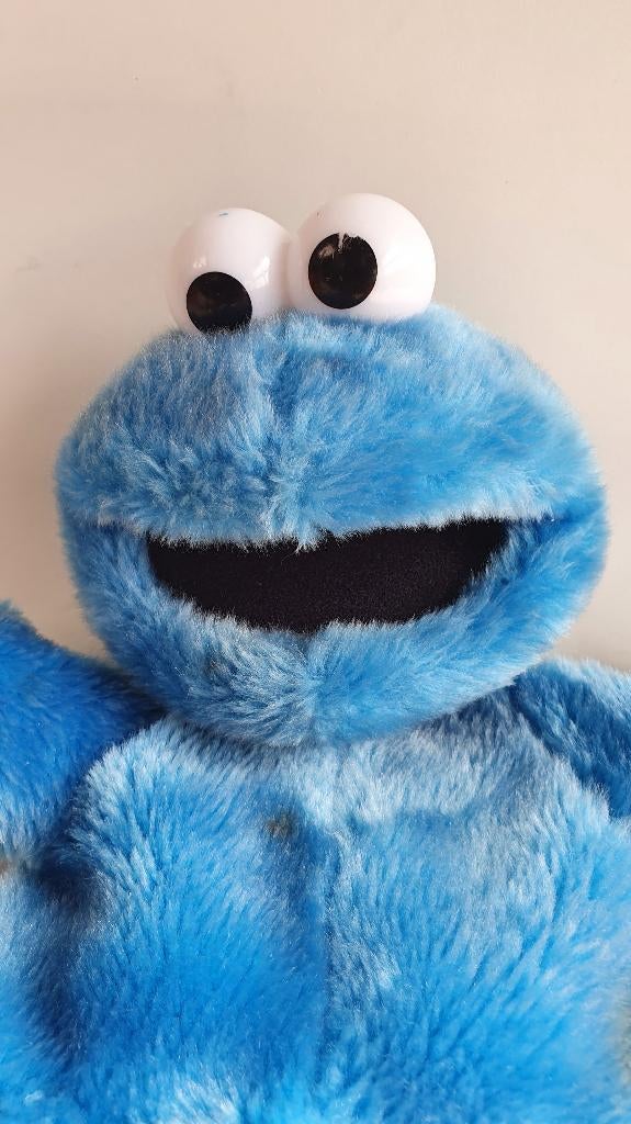 Koekiemonster handpop Sesamstraat, 37 cm. S35, Tweedehands verkoop, Tweedehands verkoop, Gebruikt, Overige typen