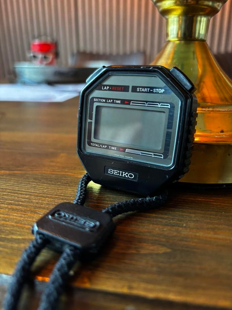 Seiko Digitale Stopwatch Vintage Model S022-5000  ‘80-90, Ophalen of Verzenden, Gebruikt