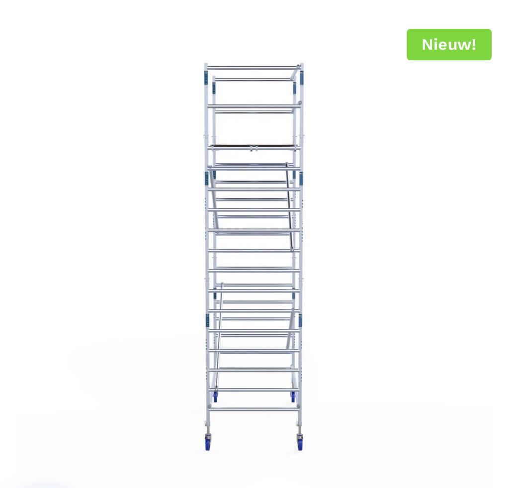 ⭐️ Steigeraanhanger + Rolsteiger 135x250x6.2m Alumexx, Doe-het-zelf en Verbouw, Steigers, Ophalen of Verzenden, Nieuw, Rolsteiger of Kamersteiger
